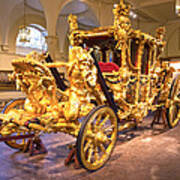 Gold State Coach Queen Elizabeth Ii #2 Art Print