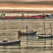 Harbor Morning #2 Art Print