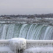 Niagara Falls In The Winter #2 Art Print