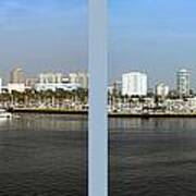 2 Panel Shoreline Long Beach Ca 03 Art Print