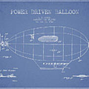Power Driven Balloon Patent #2 Art Print
