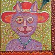 Red Hat Cat #2 Art Print