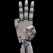 Robotic Hand #2 Art Print