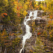 Silver Cascade Waterfall White Mountains New Hampshire #2 Art Print