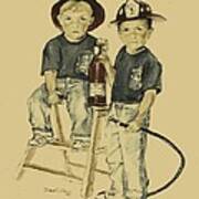 The Firefighters Sons Art Print