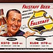 Vintage Falstaff Beer Poster Art Print