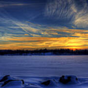 Winter Sunset #2 Art Print