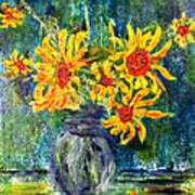 2012 Sunflowers 4 Art Print