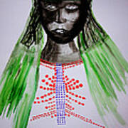 Dinka Bride  - South Sudan #29 Art Print