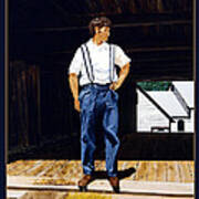 Boy In The Barn #3 Art Print