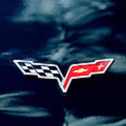 Chevrolet Corvette Emblem #3 Art Print