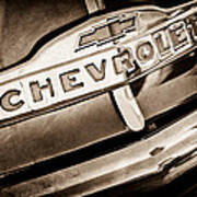 Chevrolet Pickup Truck Grille Emblem #3 Art Print