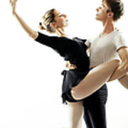 Couple Dancing Ballet #3 Art Print