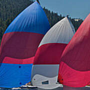 Lake Tahoe Spinnakers #3 Art Print