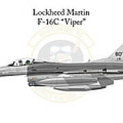Lockheed Martin F-16c Viper #1 Art Print