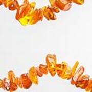 Natural Amber Necklace #3 Art Print