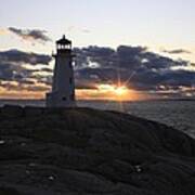 Peggy's Cove Lighthouse Nova Scotia Canada #4 Art Print