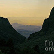 The Window At Sunset In Chisos Mountains Of Big Bend National Park Texas #2 Art Print