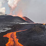 Tolbachik Volcano Erupting Kamchatka #3 Art Print