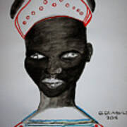 Dinka Bride - South Sudan #32 Art Print