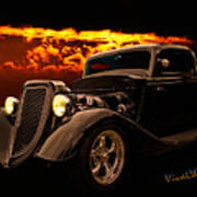 34 Ford Coupe Back In Black Art Print