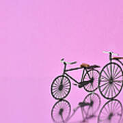 Bicycle Model Made Of Paper #4 Art Print