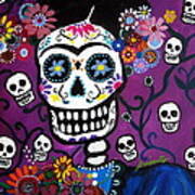Frida Dia De Los Muertos #4 Art Print