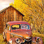 46 Chevy In The Weeds Art Print