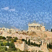 Acropolis In Athens Art Print