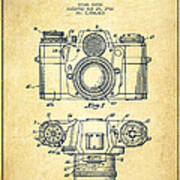 Camera Patent Drawing From 1962 #3 Art Print