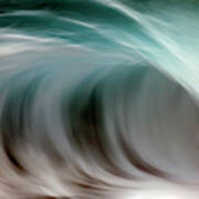 Ocean Wave Blurred By Motion  Hawaii #5 Art Print