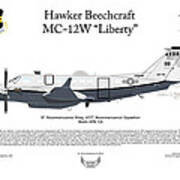 Hawker Beechcraft Mc-12w Liberty #9 Art Print