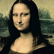 Mona Lisa By Leonardo Da Vinci Art Print