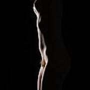 6417 Beautiful Nude Redhead Suspended Signed Chris Maher 1 To 3 Ratio Art Print
