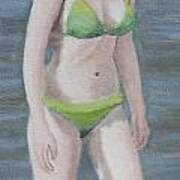 Green Bikini #7 Art Print