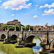 A Bridge In Rome Art Print