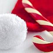 A Candy Cane For Santa Art Print