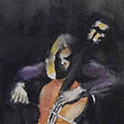 A Cellist Art Print