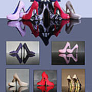 A Collection Of Stiletto Shoes Art Print