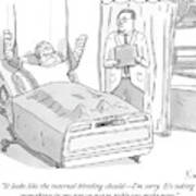 A Doctor In A Hospital Addresses His Patient Art Print