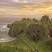 A Dunnottar Castle Sunrise - Scotland - Landscape Art Print