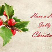 A Holly Jolly Christmas Art Print