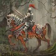 A Knight In Shining Armor Art Print