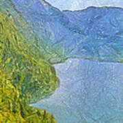 A Mountain Fjord Art Print