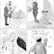 A Panel Of Ill-advised Sesame Street Parodies -- Art Print