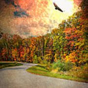 A Road Thru Nature Art Print