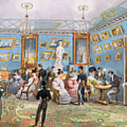 A Society Drawing Room, C.1830 Wc On Paper Art Print