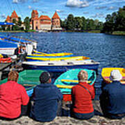 A Summer Day At Trakai Castle Lithuania Art Print