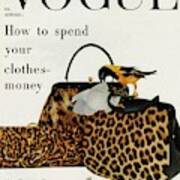 A Vogue Cover Of Nettie Rosenstein Handbags Art Print