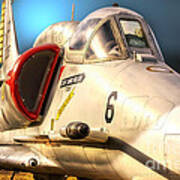 A4 Skyhawk Attack Jet Art Print
